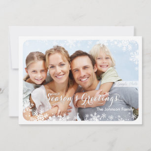 Seasons Greetings - Snowflakes Card