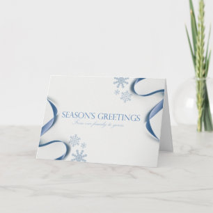 Season's Greetings Snowflakes Card