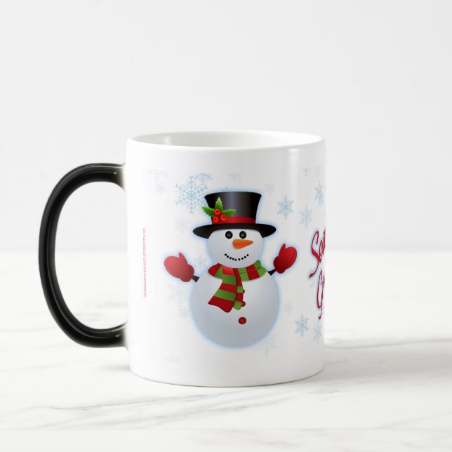 Seasons Greetings Snowman Morphing Mug (Left)