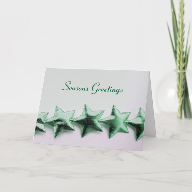 Seasons Greetings Star Card (Front)