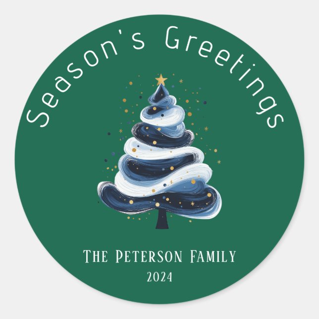 Seasons Greetings Sticker (Front)