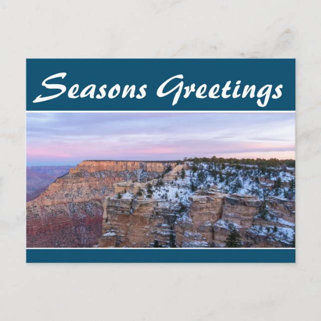 Seasons Greetings Template Personalised PostCard (Front)
