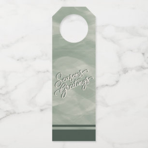 Seasons Greetings Wine Bottle Gift Tag