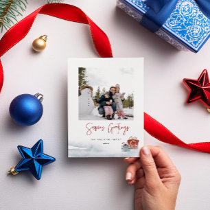 Seasons Greetings Winter Gift Holiday Card