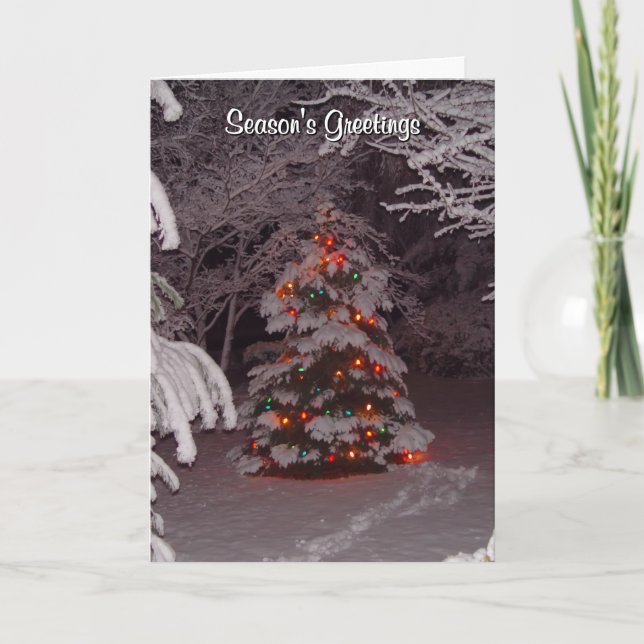 Season's Greetings Winter Wonderland Card (Front)