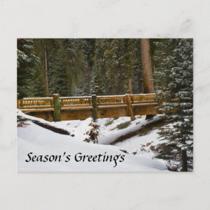 Season's Greetings Wuksachi Bridge Postcard