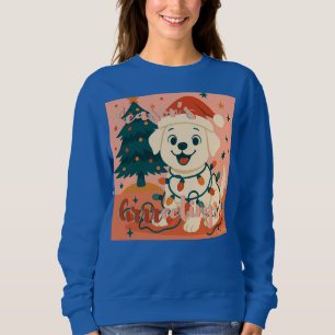Season's Grrreetings! Funny Santa Dog Sweatshirt