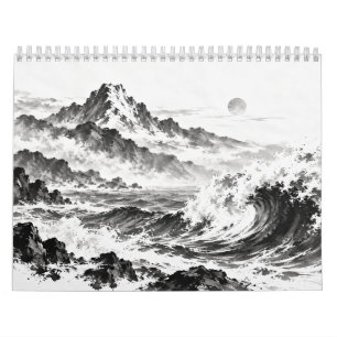 Seasons in One Breath: Japanese Sumi-e Art Calenda Calendar