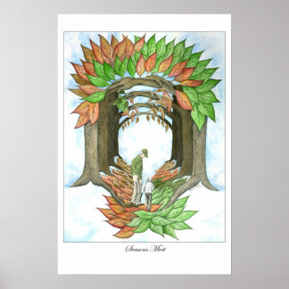 Seasons Meet Poster Print