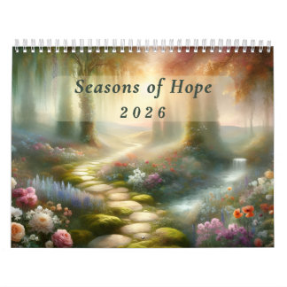 Seasons of Hope 2026 Inspirational Floral Wall Calendar