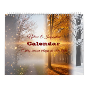Seasons of Light – Nature & Inspiration 2025 Wall Calendar