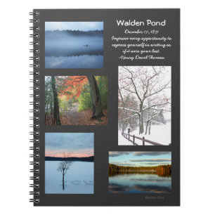 Seasons of Walden Pond Spiral Notebook