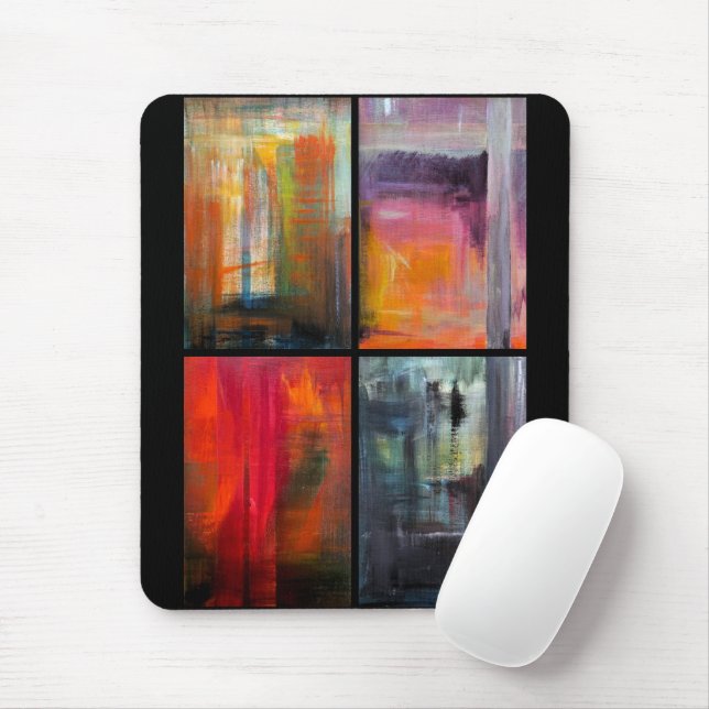 Seasons Painting by Alfred Fox Mouse Pad (With Mouse)
