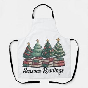 Seasons Readings Christmas Books Club Vintage Apron