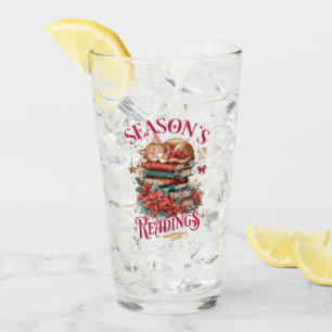 Season's Readings Cosy Kitten Glass