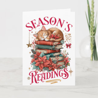 Season's Readings Cosy Kitten Holiday Card