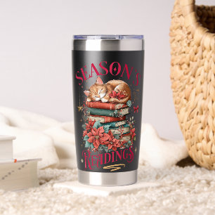 Season's Readings Cosy Kitten Insulated Tumbler