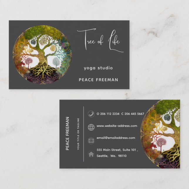 Seasons | Tree of Life Business Card (Front/Back)