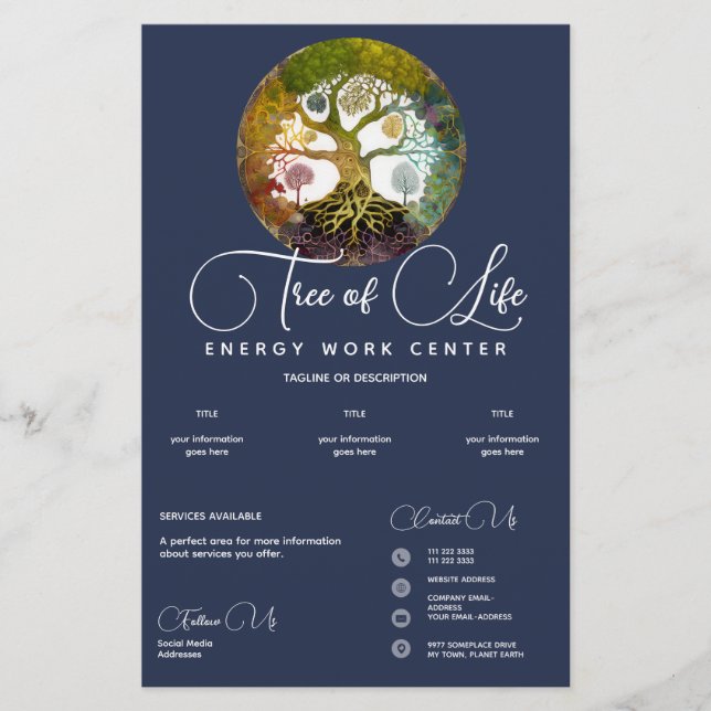 Seasons | Tree of Life Flyer (Front)