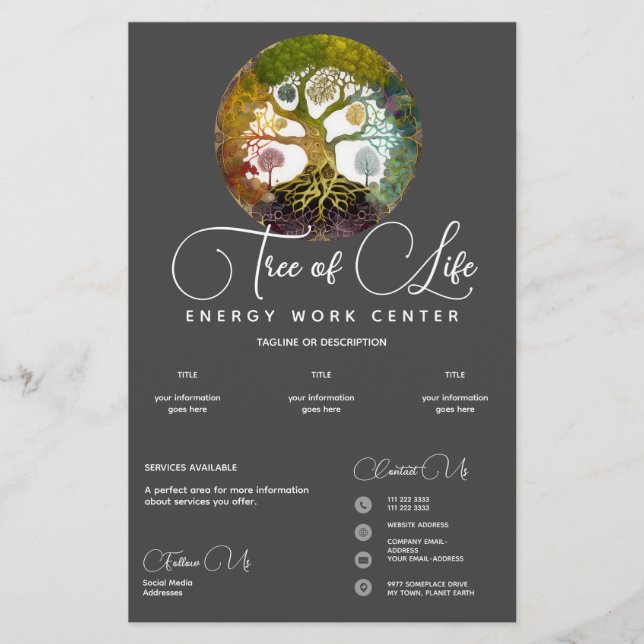 Seasons | Tree of Life Flyer (Front)