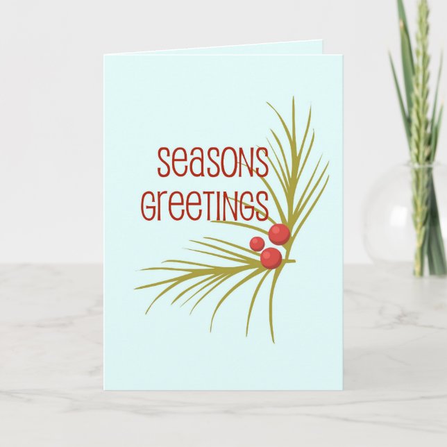 SeasonsGreetings Holiday Card (Front)