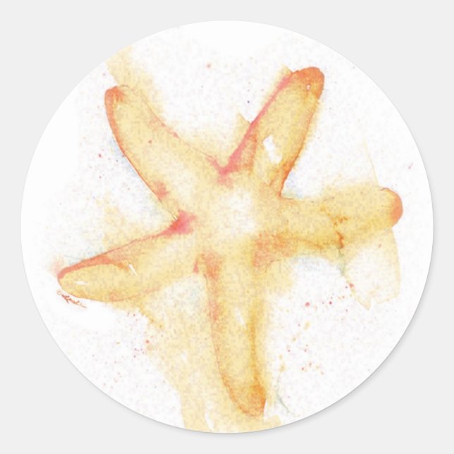Seastar Watercolor Sticker (Front)