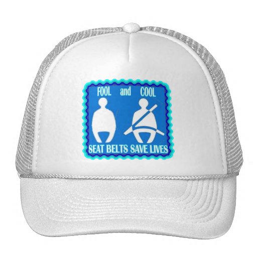 Seat Belts Save Lives BallCap Mesh Hats | Zazzle