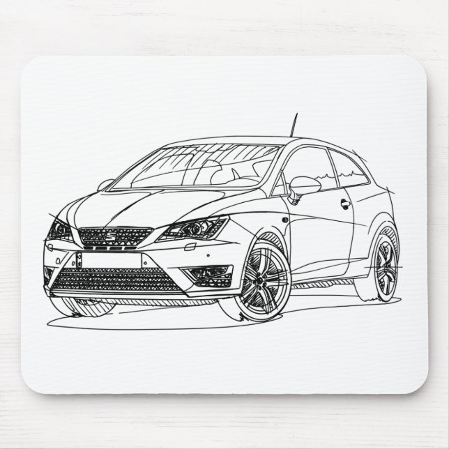 Seat Ibiza Cupra 2016 Mouse Pad (Front)