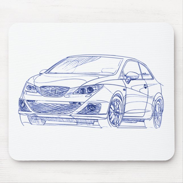 Seat Ibiza FR 2010 Mouse Pad (Front)