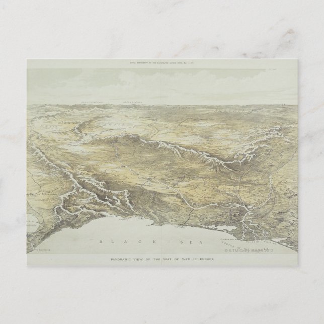 Seat of War in Europe Postcard (Front)