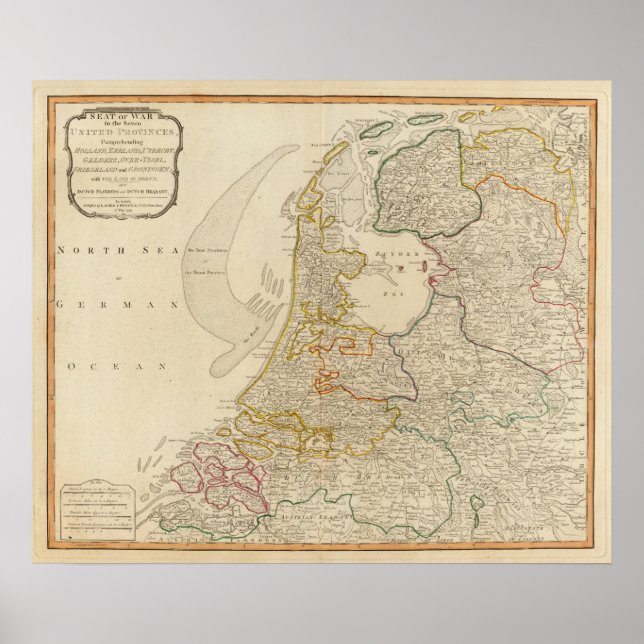 Seat of war United Provinces Poster (Front)