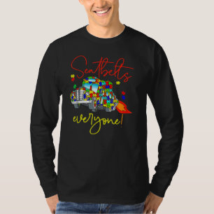 Seatbelts Everyone Autism Awareness Magic School B T-Shirt