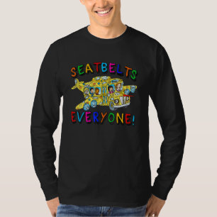 Seatbelts Everyone Funny School Bus Driver Busman T-Shirt