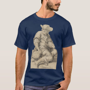Seated Bearded Man Holding a Jug T-Shirt