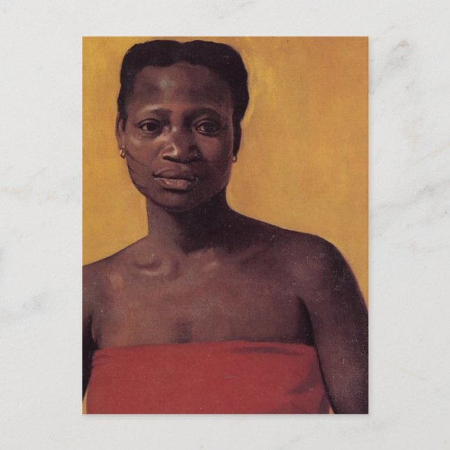 Seated Black Woman Postcard (Front)