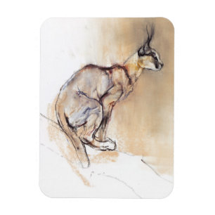 Seated Caracal 2009 Magnet