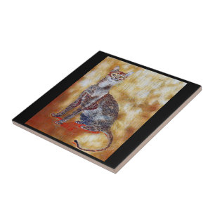Seated Cat 🐈 Tile
