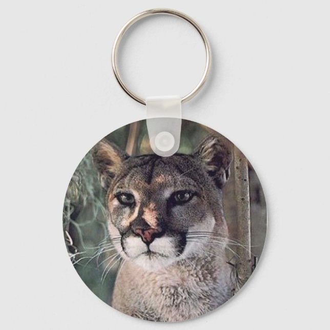 seated cougar key ring (Front)