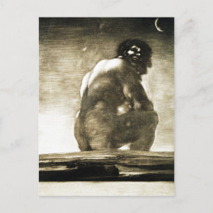 Seated Giant painting by Francisco Goya Postcard