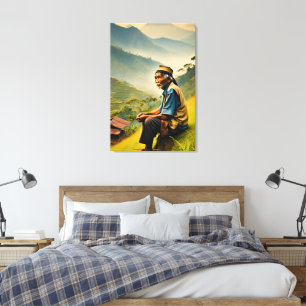 Seated in Serenity Canvas Print