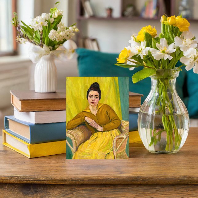 Seated Lady in Wicker Chair | Koloman Moser Postcard (Creator Uploaded)