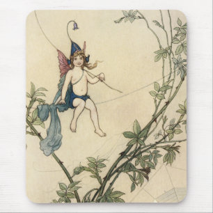 Seated on a Spider's Thread Mouse Pad