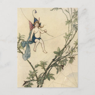 Seated on a Spider's Thread Postcard