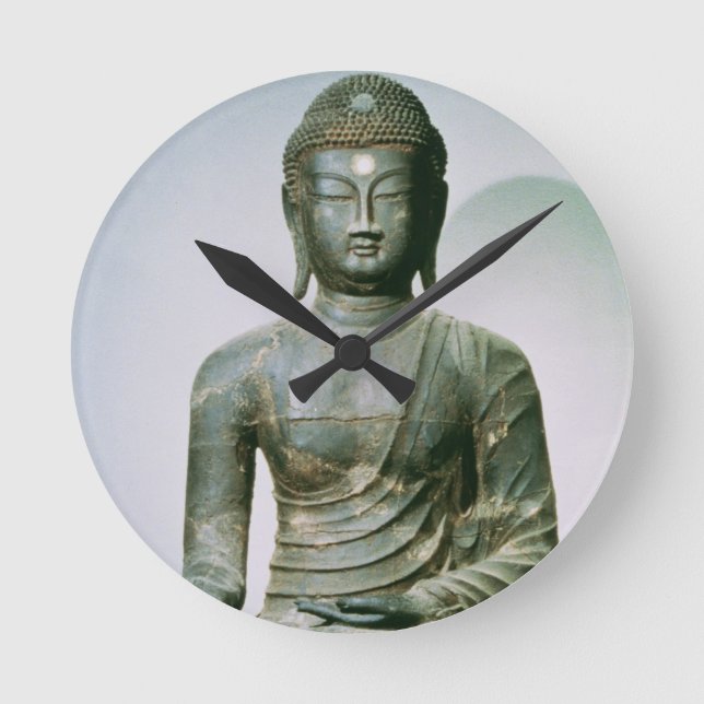 Seated Sakyamuni Buddha from Ch'ungung-ni (iron) Round Clock (Front)