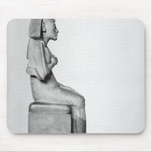 Seated statue of Amenophis IV Mouse Pad