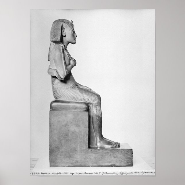 Seated statue of Amenophis IV Poster (Front)