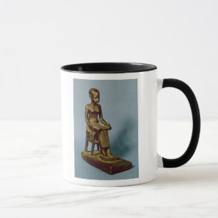 Seated statue of Imhotep holding an open Mug
