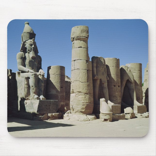 Seated statue of Ramesses II Mouse Pad (Front)