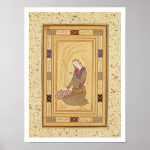 Seated youth holding a cup, from the Large Clive A Poster