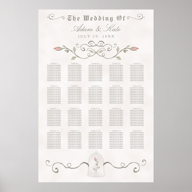 SEATING CHART 151-200 | Elegant Beauty Wedding (Front)